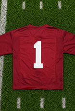Little King Youth Crimson Sooners Twill Football Jersey