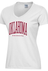 Comfort Wash Arch Oklahoma Women's Short-Sleeve V-Neck