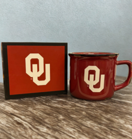 Evergreen OU Ceramic Rustic Camp Cup w/ Gift Box - 14oz