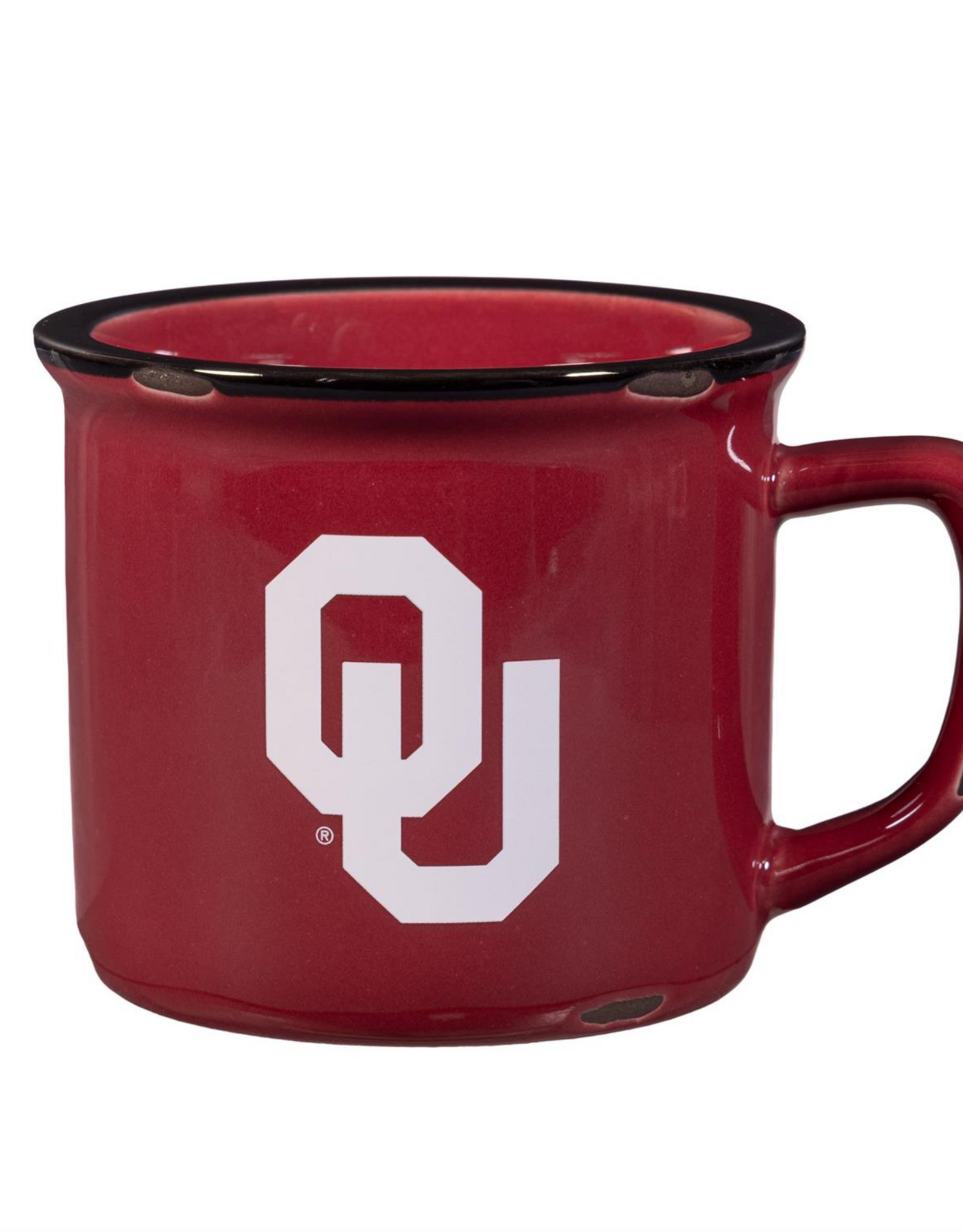 Evergreen OU Ceramic Rustic Camp Cup w/ Gift Box - 14oz