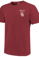 Image One Comfort Colors OU Sooners Woodgrain Flag T-shirt