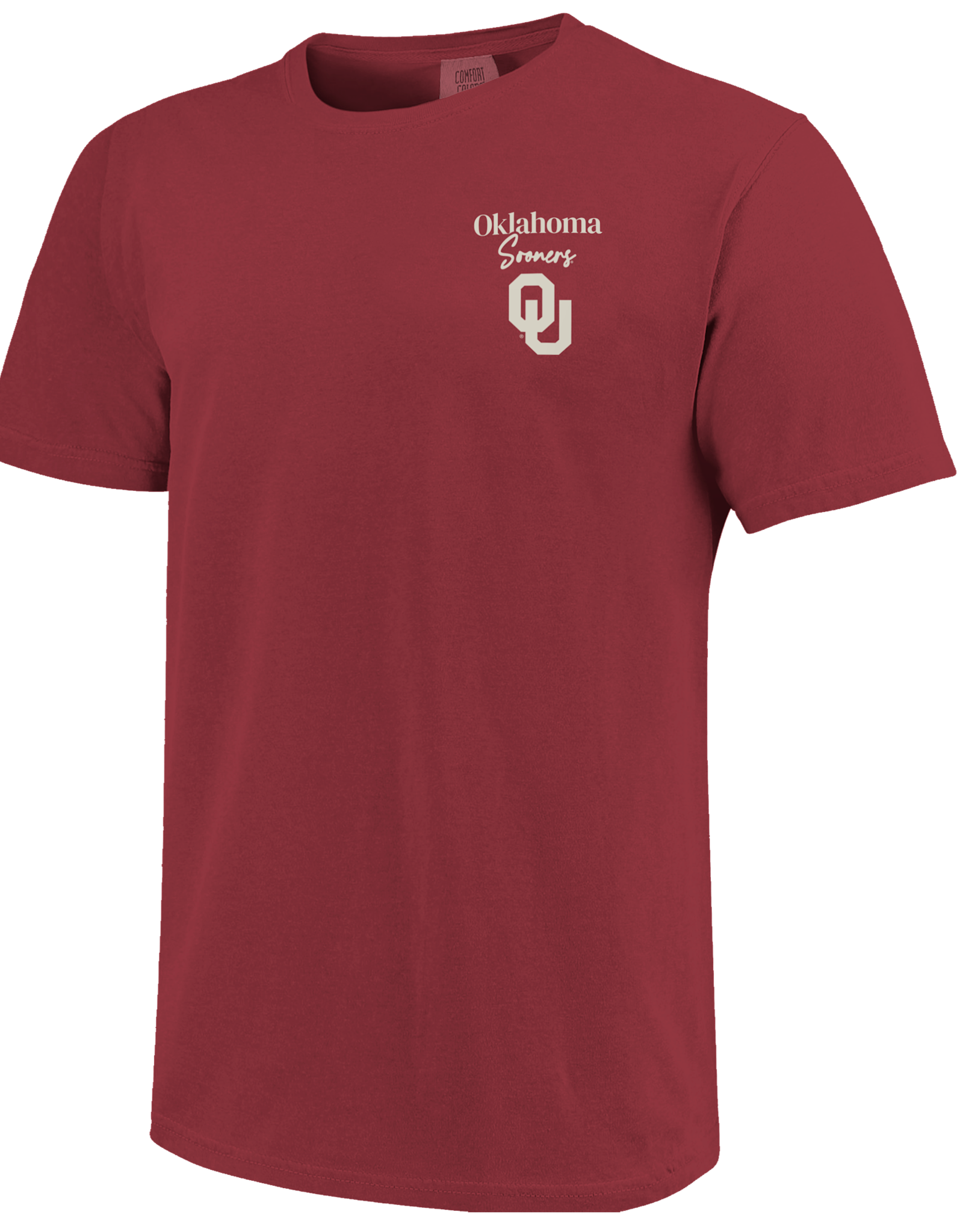 Image One Comfort Colors OU Sooners Woodgrain Flag T-shirt