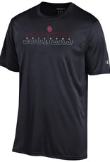 Champion Men's Split Sooners Black Athletic Tee