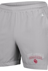 Champion Men's Champion Grey Over Logo 5" Shorts