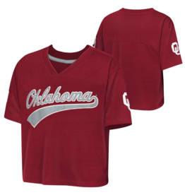 Outerstuff Youth Cropped Football Oklahoma Sports Top