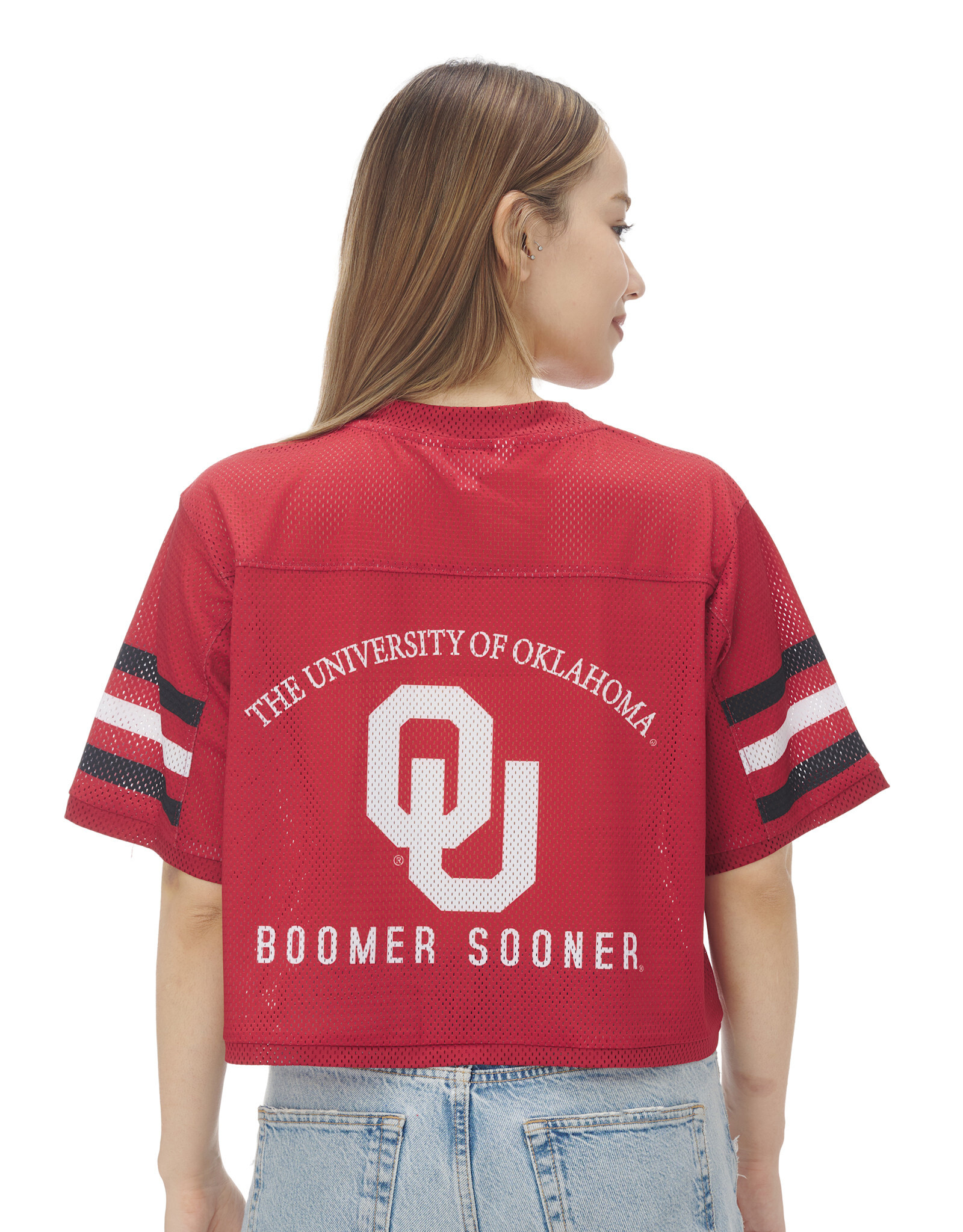 ZooZatz Oklahoma Cropped Mesh Jersey Tee