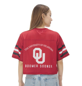 ZooZatz Oklahoma Cropped Mesh Jersey Tee