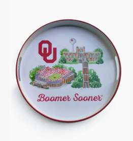 Valiant Gifts Oklahoma Landmark Round Tray