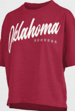 Pressbox Pressbox Oklahoma Hometeam SS Crew Slub Top