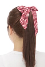 ZooZatz OU Gingham Extra Credit Bow Scrunchie