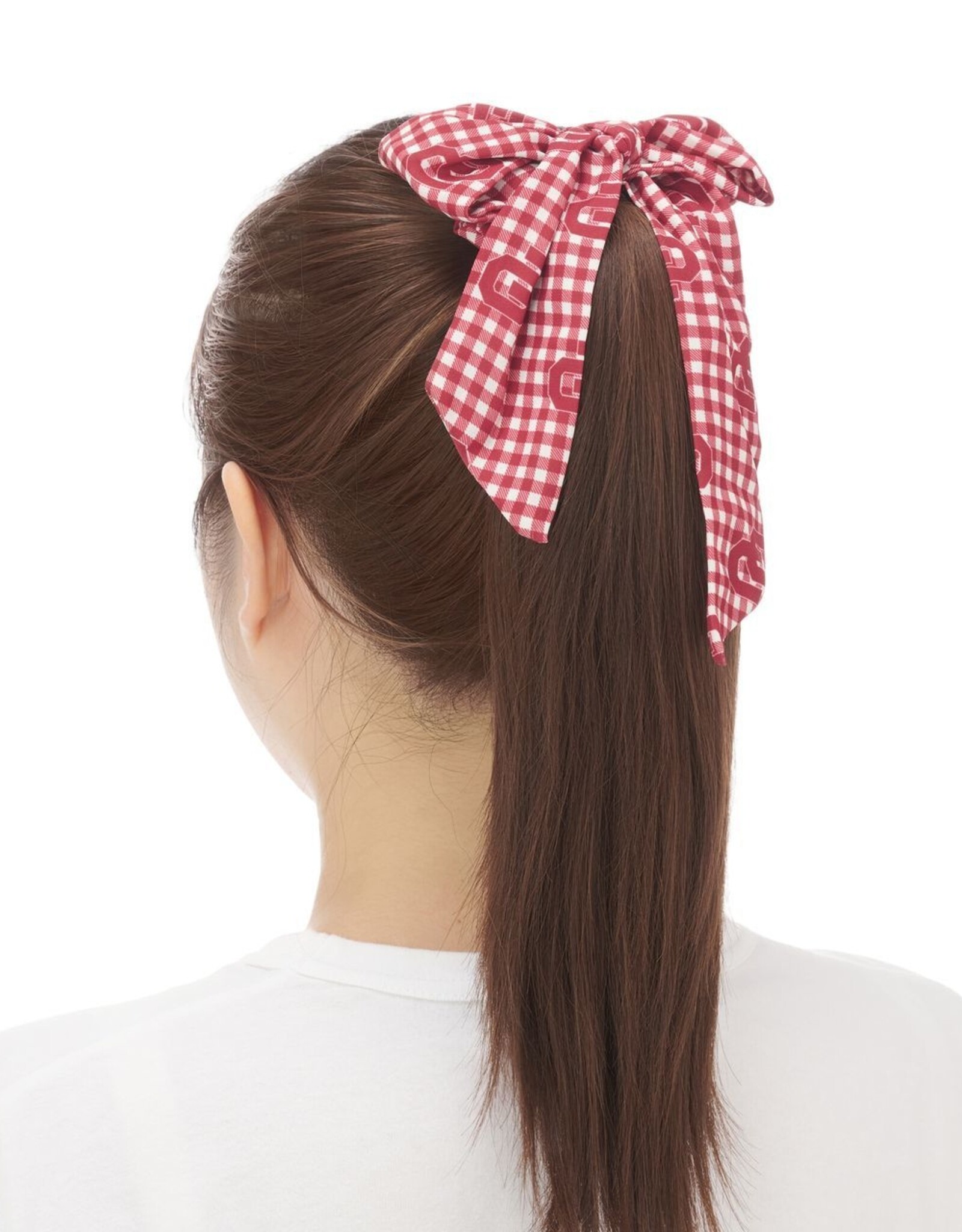 ZooZatz OU Gingham Extra Credit Bow Scrunchie