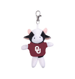 Jardine Cow With OU Tee Bag Charm