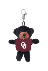 Jardine Black Bear With OU Tee Bag Charm