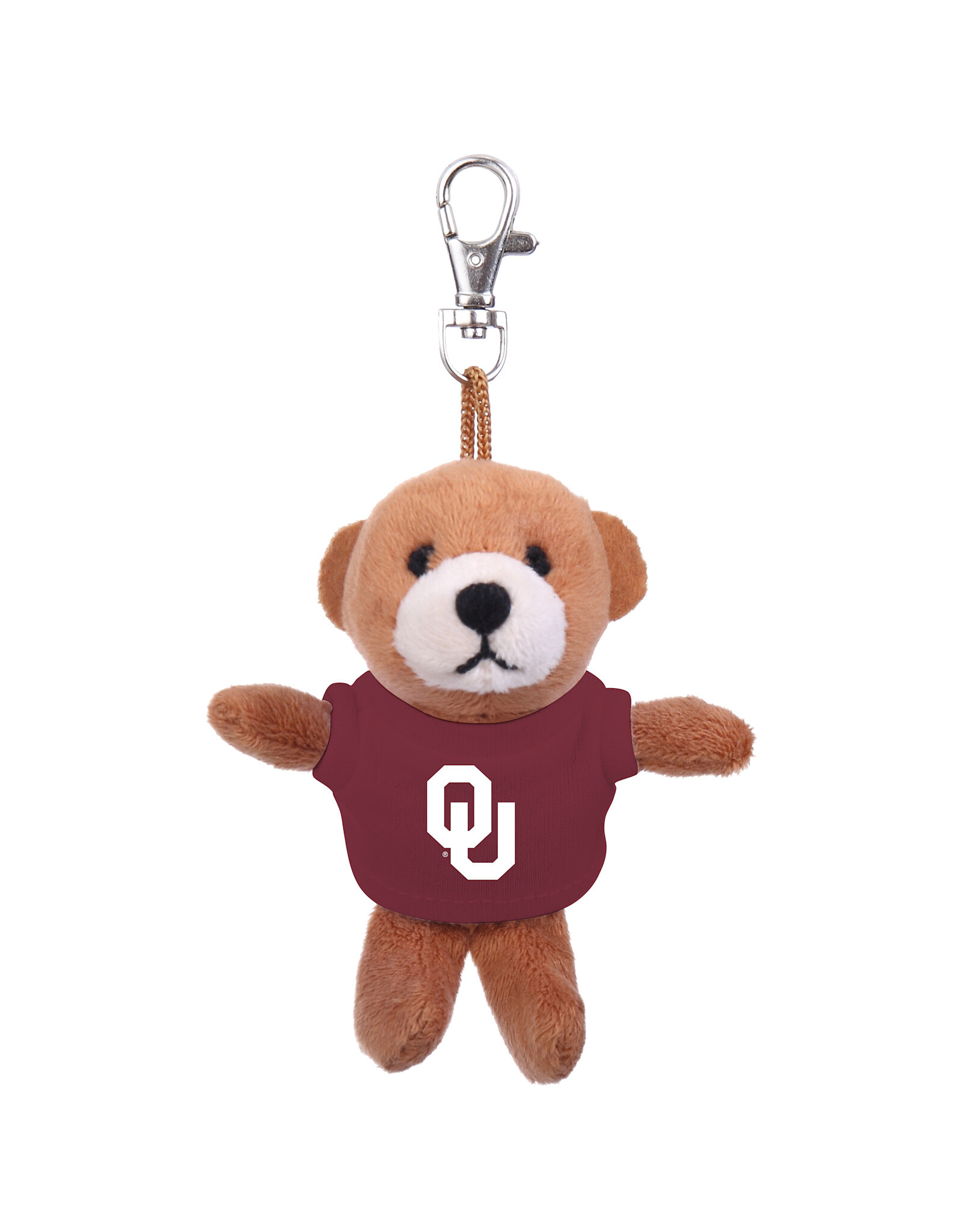 Jardine Mocha Bear With OU Tee Bag Charm
