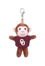 Jardine Monkey With OU Tee Bag Charm