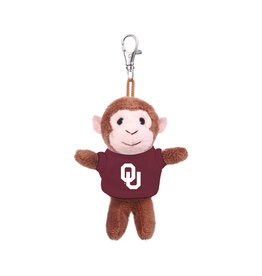 Jardine Monkey With OU Tee Bag Charm