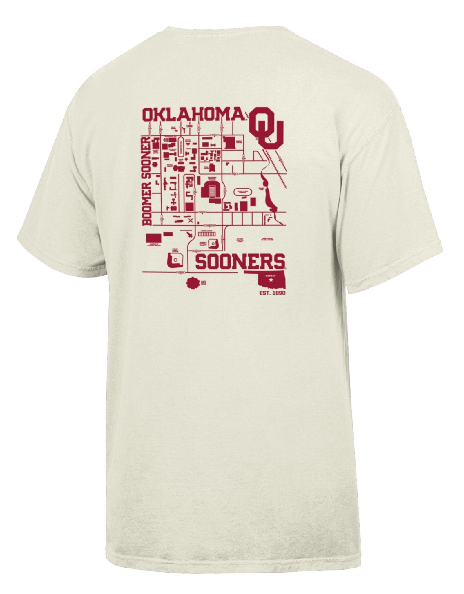 Gear For Sports University of Oklahoma Campus Map T-shirt