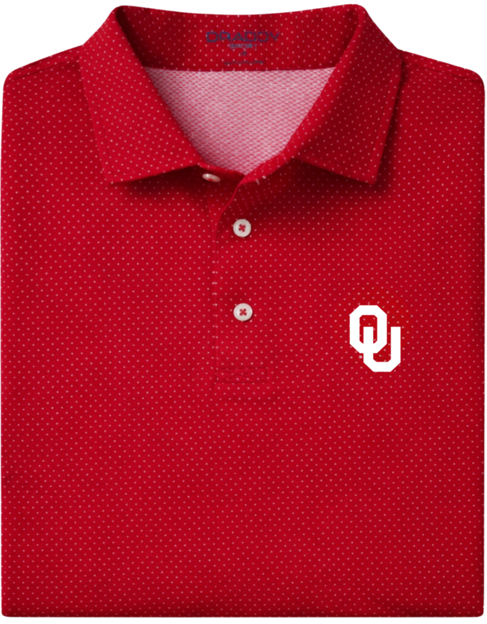 Bdraddy Men's OU Crimson Captain Cool Polo