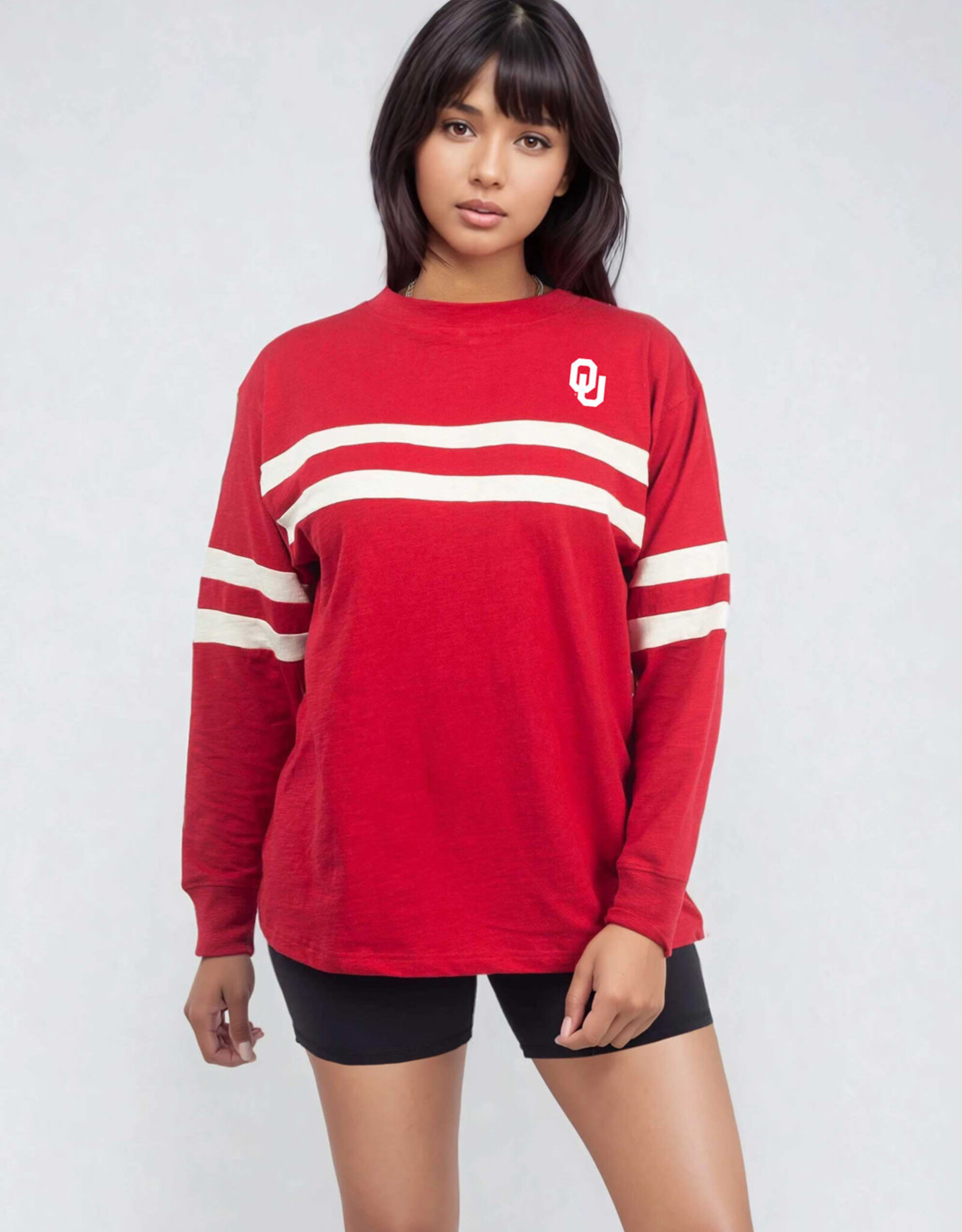Chicka-d Women's Varsity Long Sleeve Tee