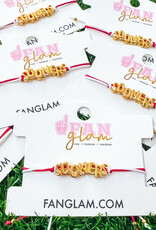 Fan Glam Sooners Cinch Tie Bracelet
