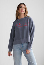 Chicka-d Women's Charcoal Malibu Crew Neck