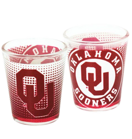 Jenkins OU Dot Pattern Shot Glass