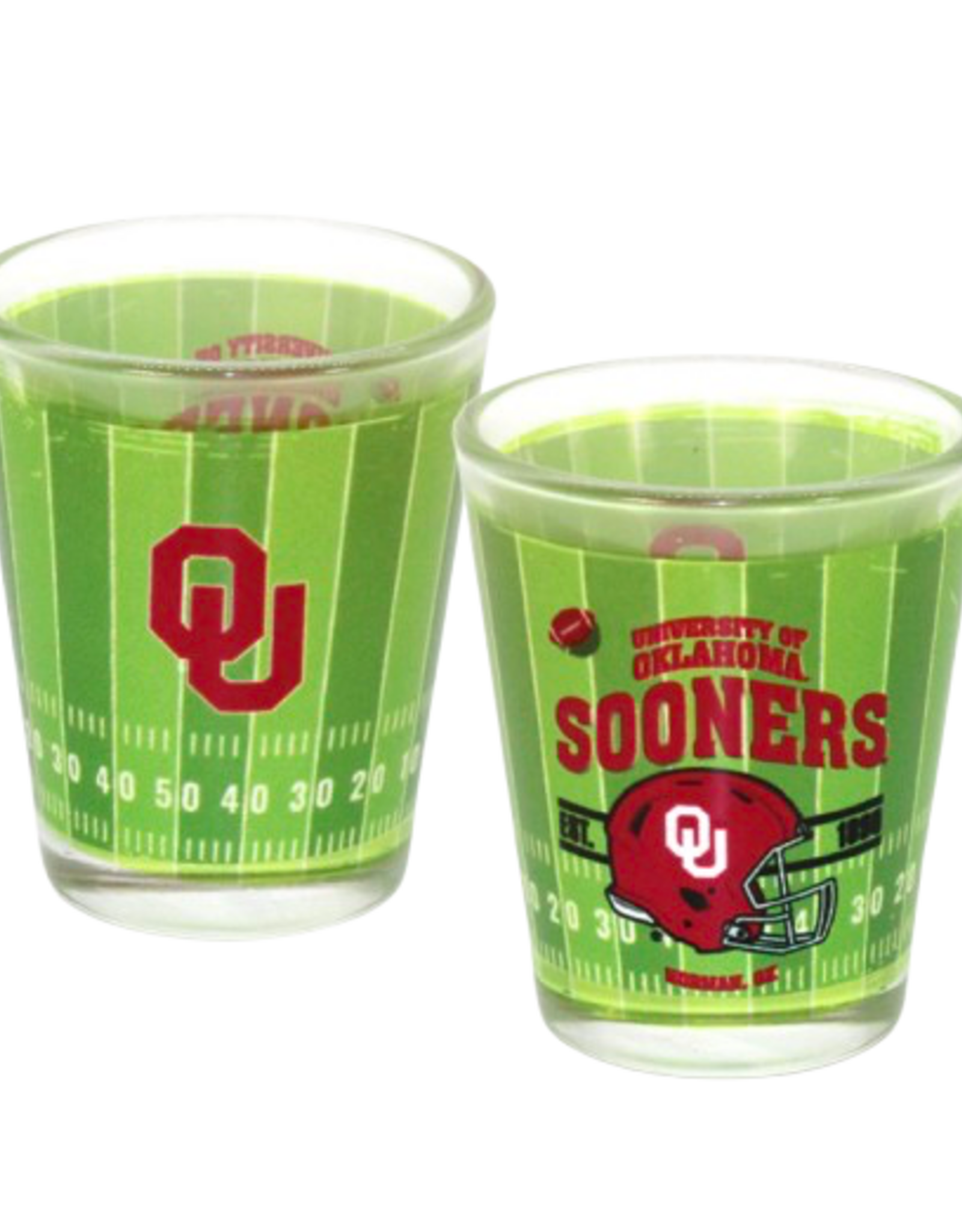 Jenkins OU Football Field Shot Glass