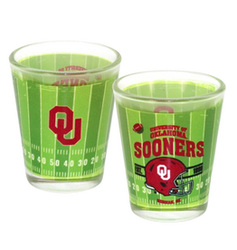 Jenkins OU Football Field Shot Glass
