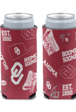 WinCraft 12oz OU Scatter Print Slim Can Cooler