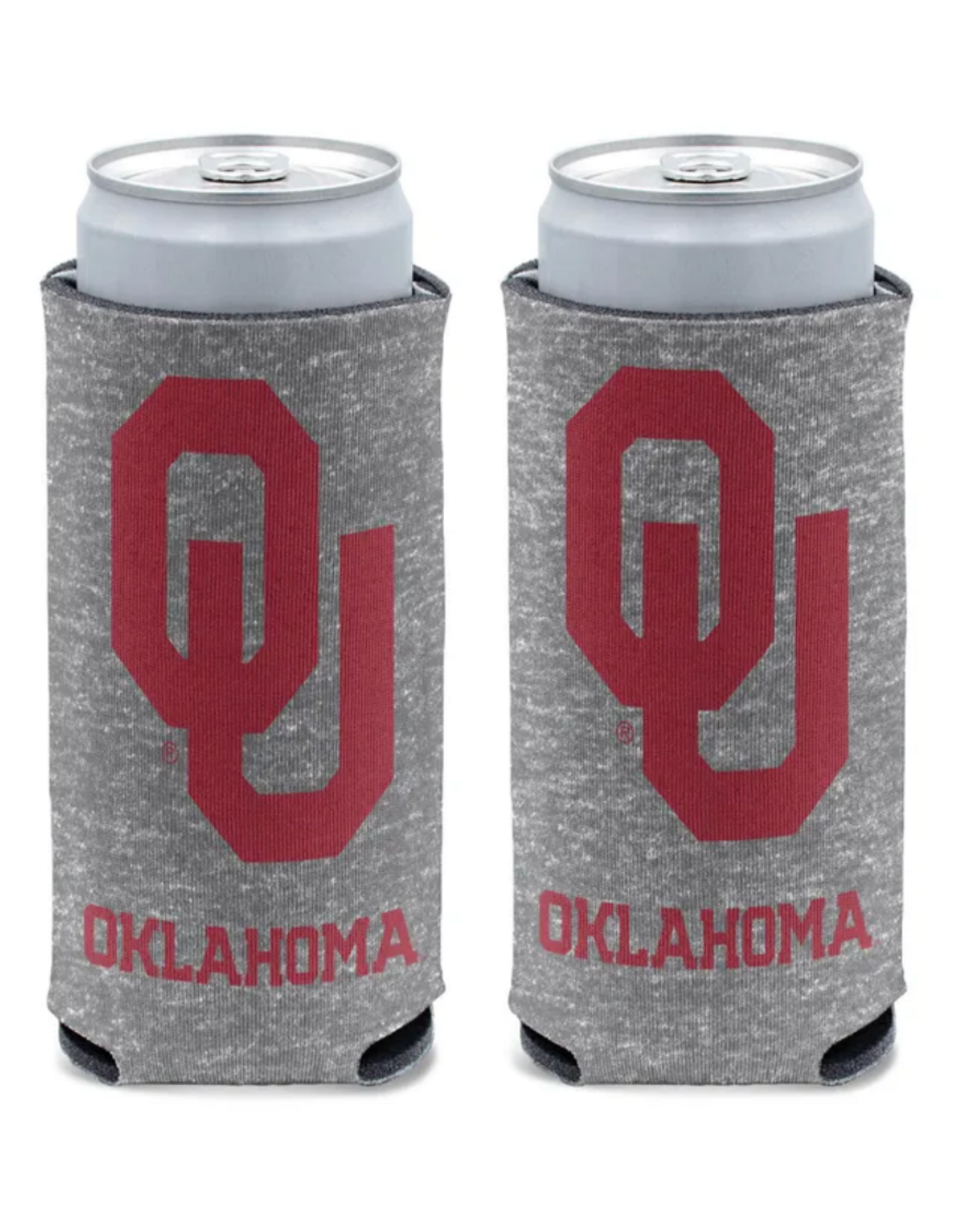 WinCraft 12oz OU Heathered Gray Slim Can Cooler