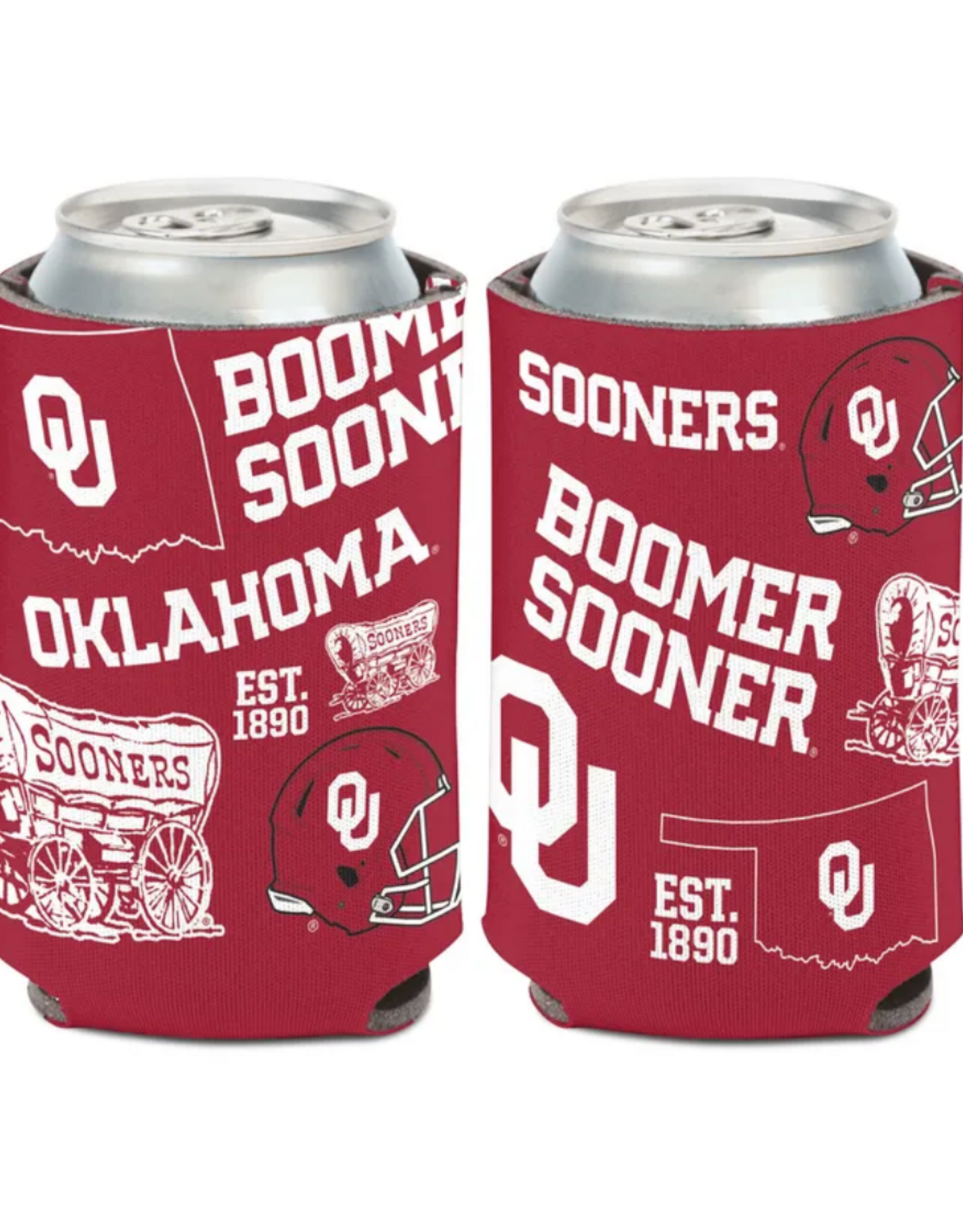 WinCraft 12oz OU Scatter Print Can Cooler