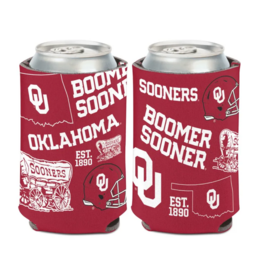 WinCraft 12oz OU Scatter Print Can Cooler