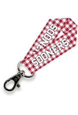 Neil Enterprises Gingham Sooners Key Strap