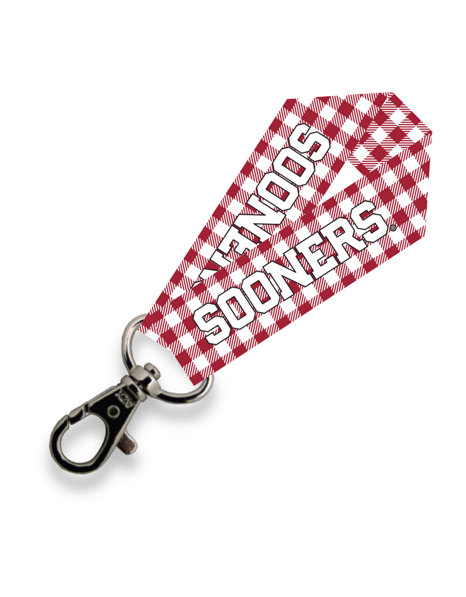 Neil Enterprises Gingham Sooners Key Strap