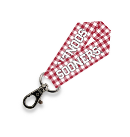 Neil Enterprises Gingham Sooners Key Strap