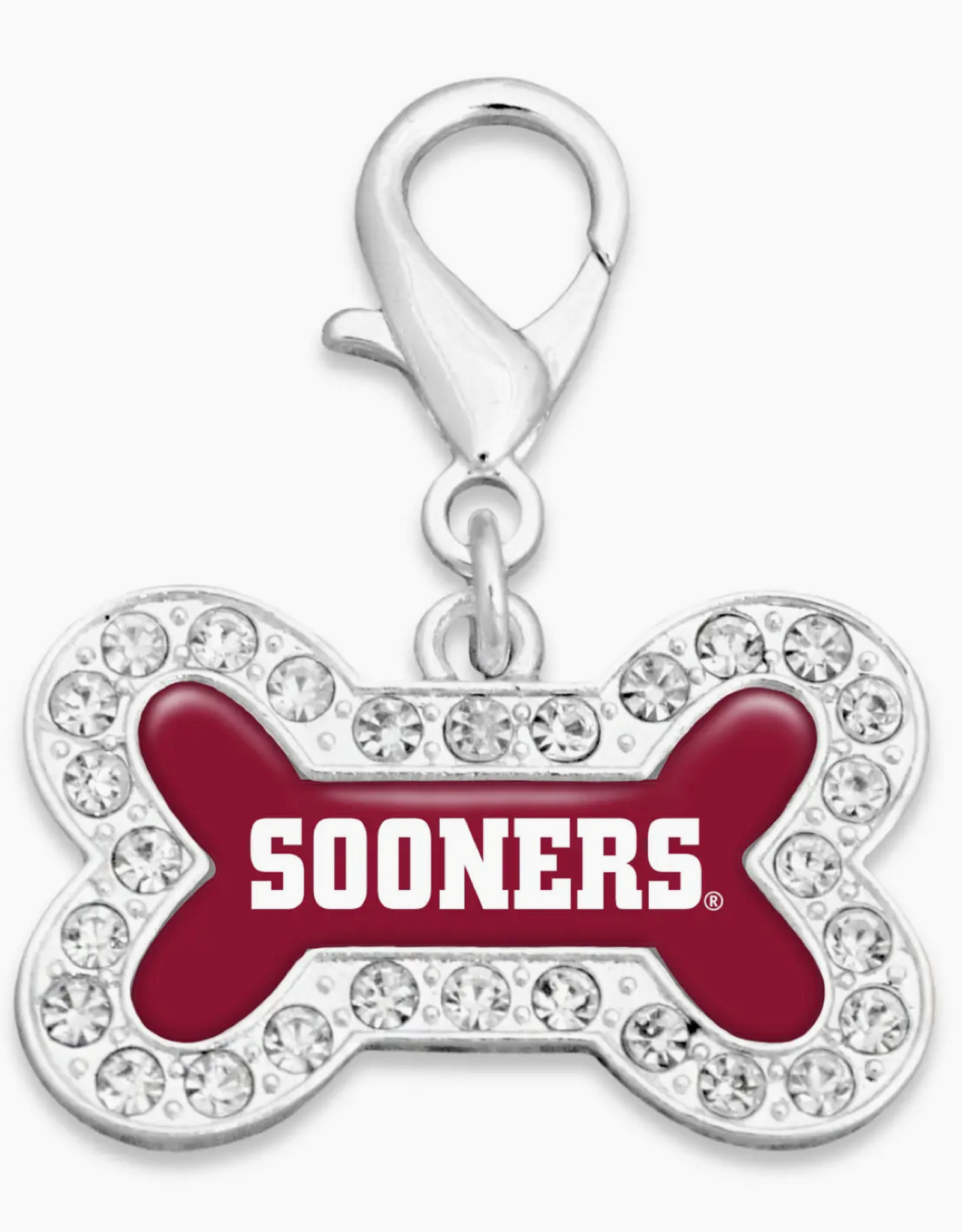 FTH Oklahoma Sooners Dog Bone Collar Charm