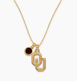 FTH Oklahoma Sooner Kendra Necklace
