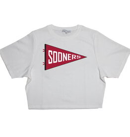 Kickoff Couture Sooners Chenille Pennant Tee