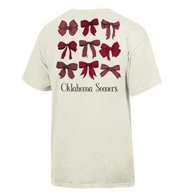 Comfort Wash Women's Bow Art Over Oklahoma Tee