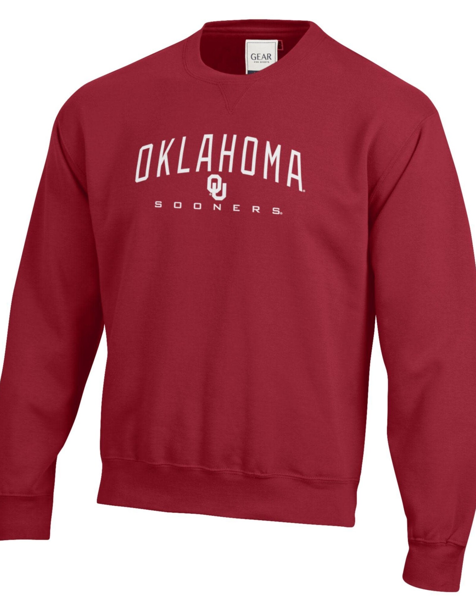 Gear For Sports Arched Oklahoma Sooners Tumbled Crew Sweatshirt
