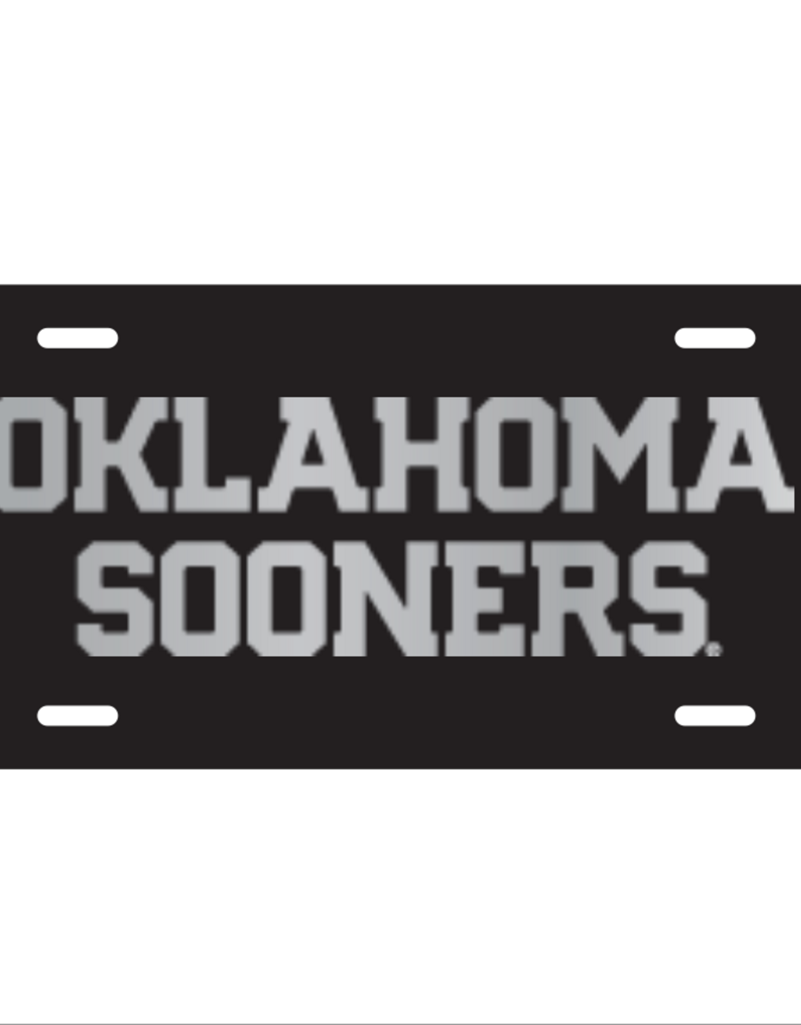 Spirit Products Spirit Stainless Steel Oklahoma Sooners License Plate