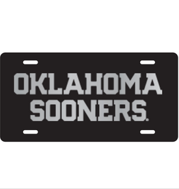 Spirit Products Spirit Stainless Steel Oklahoma Sooners License Plate