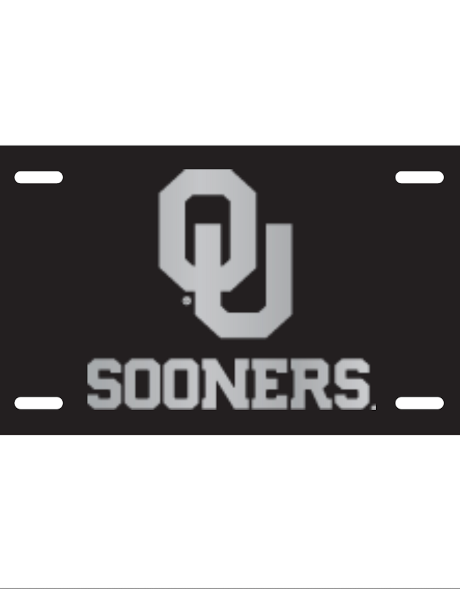 Spirit Products Spirit Stainless Steel OU Sooners License Plate