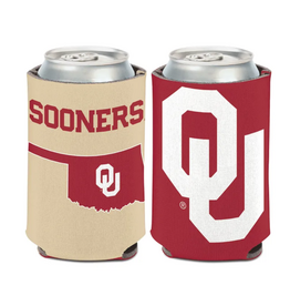 WinCraft 12oz OU Sooners State Shape Can Cooler