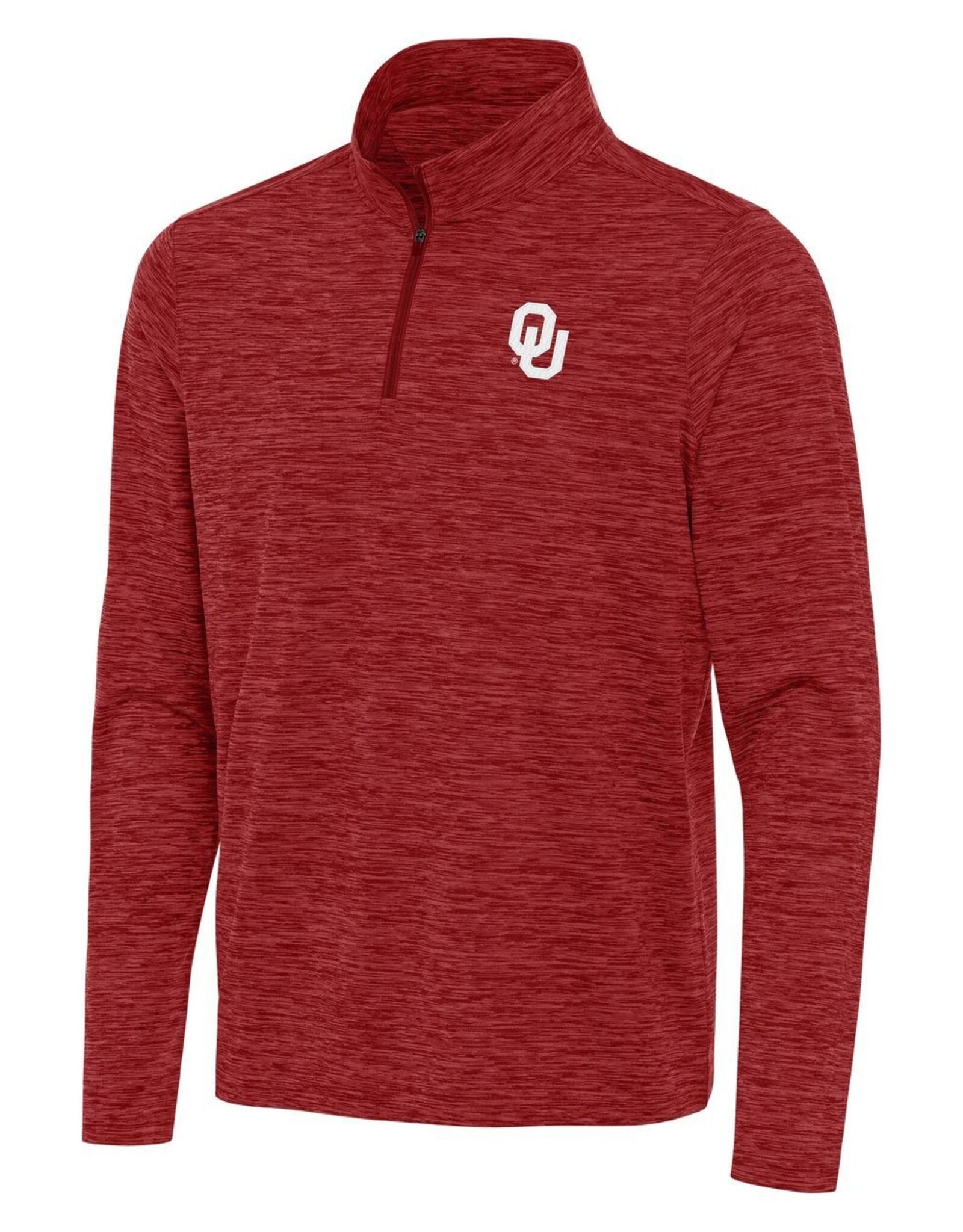 Antigua Men's Eternal Quarter Zip - Cardinal Heather