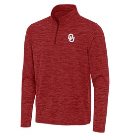 Antigua Men's Eternal Quarter Zip - Cardinal Heather