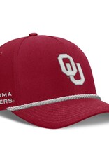 Jordan Jordan OU Oklahoma Sooners Cord Crimson Structured Rise Cap