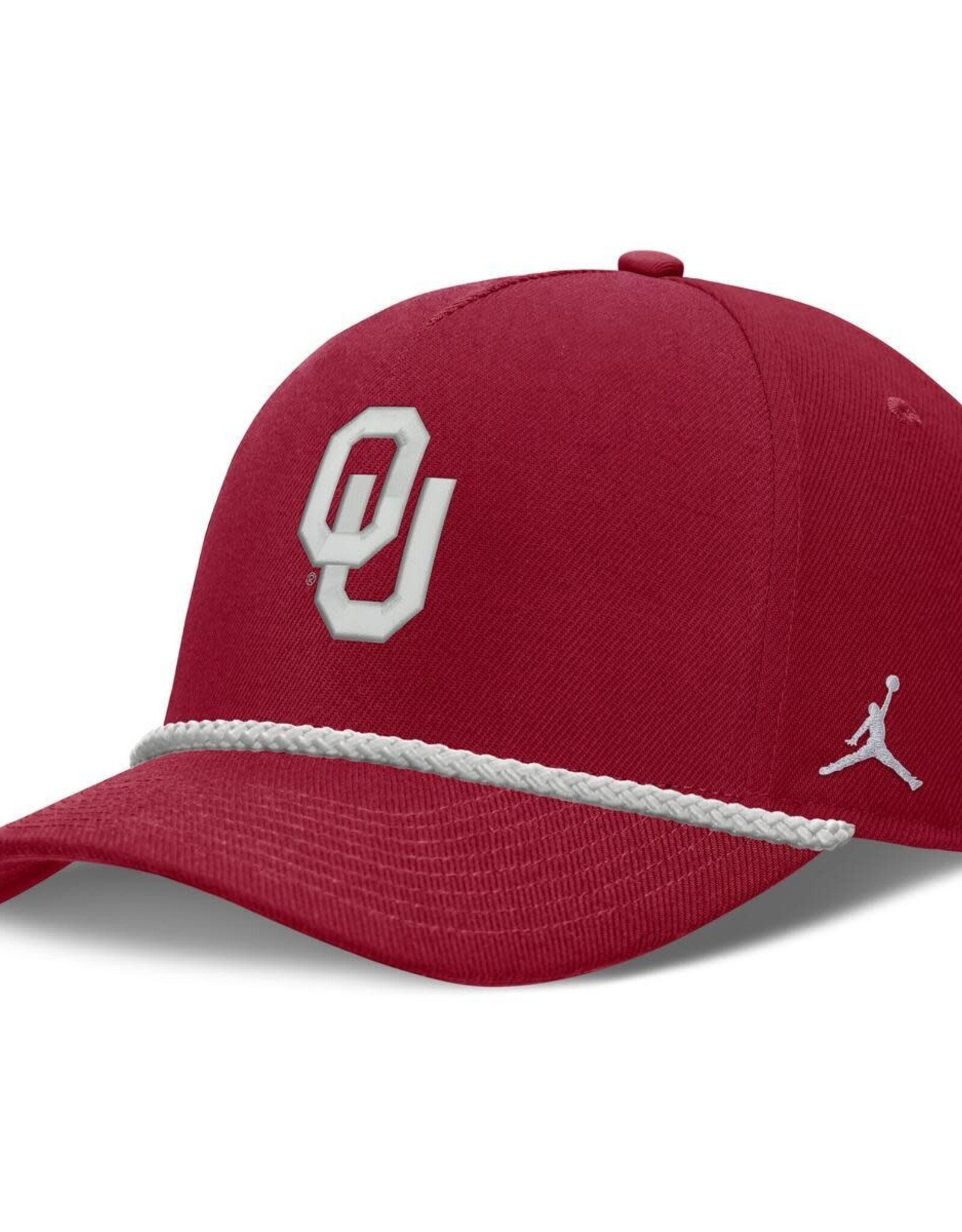 Jordan Jordan OU Oklahoma Sooners Cord Crimson Structured Rise Cap