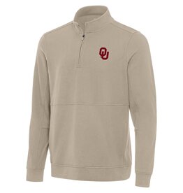 Antigua Men's Echelon Taupe Quarter Zip