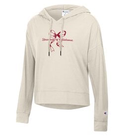 Champion Women's OU Bow Ivory Canvas Hoodie